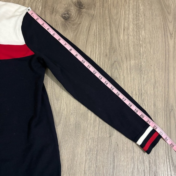 Tommy Hilfiger Women’s M Turtleneck Sweater Long Sleeve Embroidered Logo Buttons - Picture 8 of 12